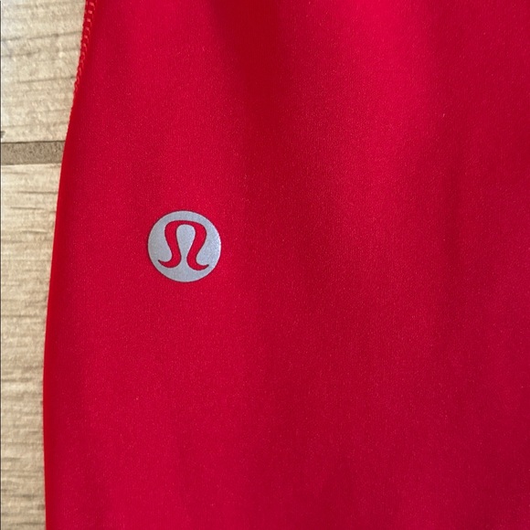 Lululemon Dark Red Fast and Free Leggings With Pockets Size 10 - Picture 14 of 15